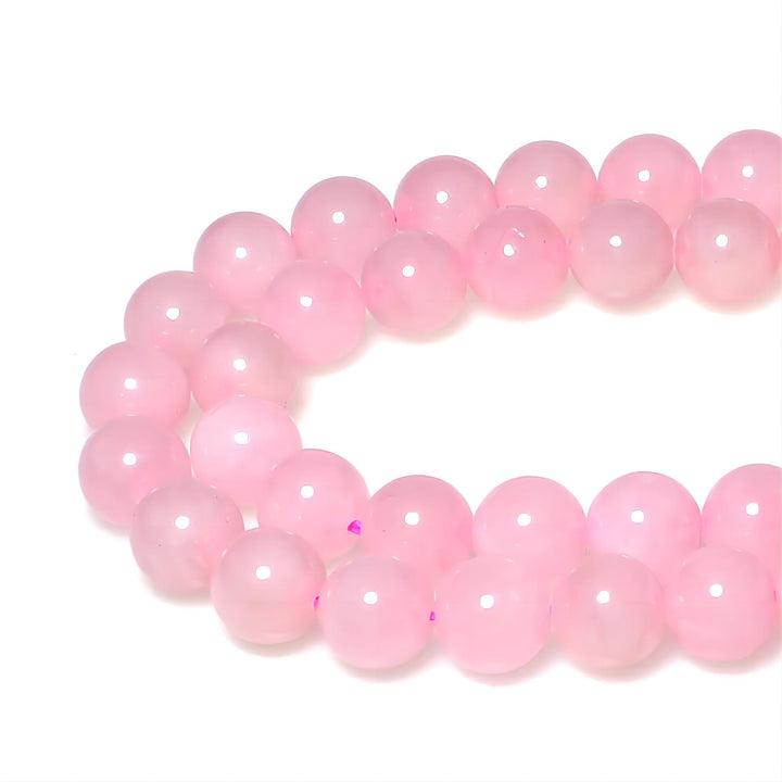 7A Pure Natural Rose Quartz Beads Round Loose Beads for Jewelry Making DIY Bracelet 15 (8mm)