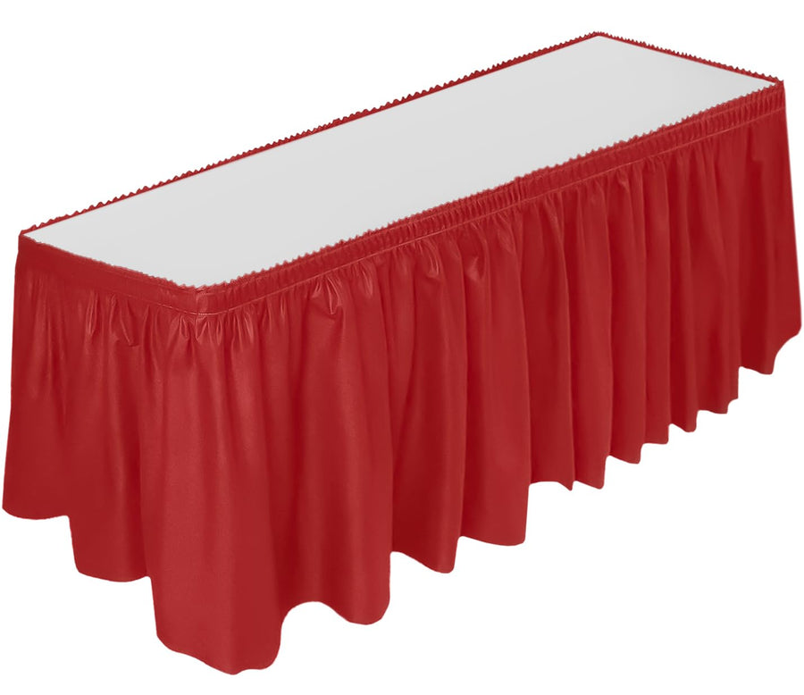 DecorRack Table Skirt, 29 in x 14 ft -BPA Free- Plastic