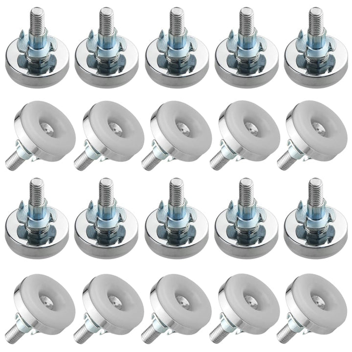 TOVOT 20PCS M8 Furniture Leveling Feet with T-Nuts 35×4