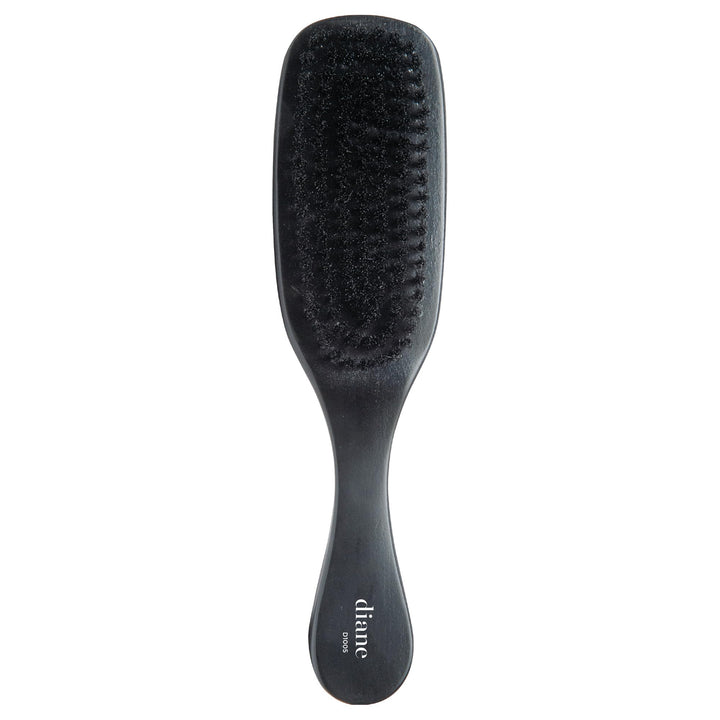 100% soft boar bristle curved wave mens hair brush with handle, d1005