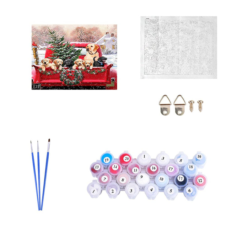 Kimily DIY Paint by Numbers for Adults Kids Christmas T