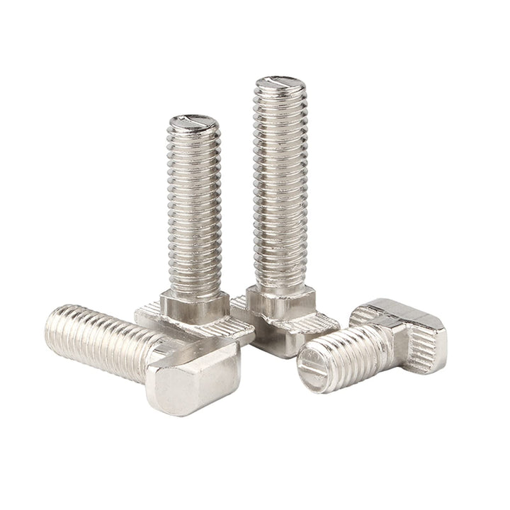 Metric M8 x 45mm Thread T Slot,Drop-in Bolt T-Bolt,Hammer Head Bolt,T Screw Stud for 4040 Series Standard 8mm T-Slot Aluminum Extrusion Profile,Carbon Steel Nickel Plated (4040 Series,15Pcs)