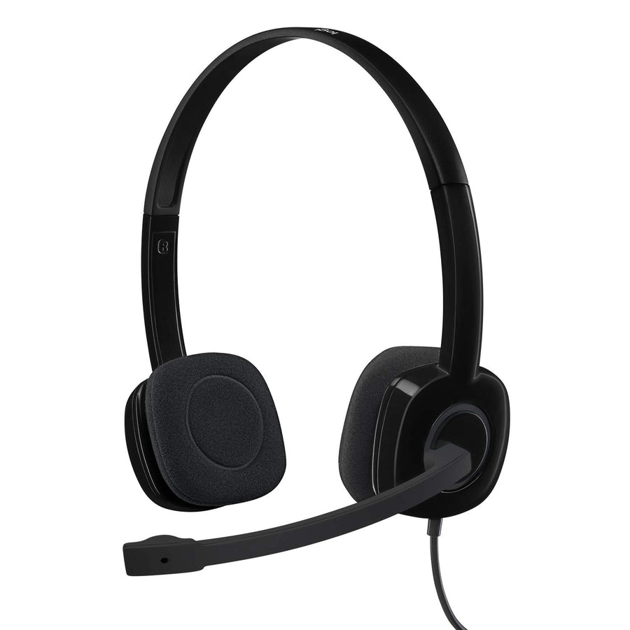 Logitech H151 Wired Headset, Analog Stereo Headphones w
