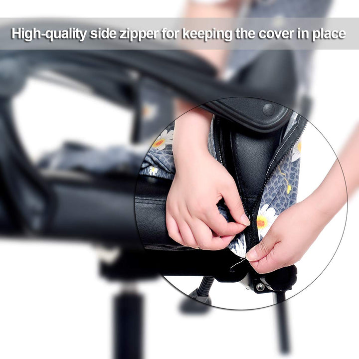 WOMACO Printed Office Chair Covers, Stretch Computer Ch