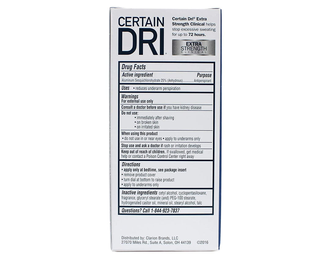 DSE Certain Dri Anti-perspirant Solid Stick - 1.7 Oz, U