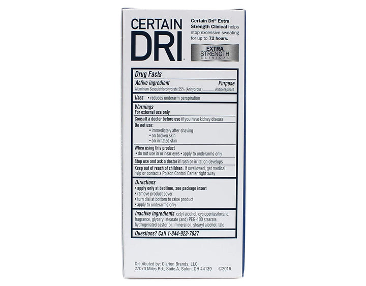 DSE Certain Dri Anti-perspirant Solid Stick - 1.7 Oz, U