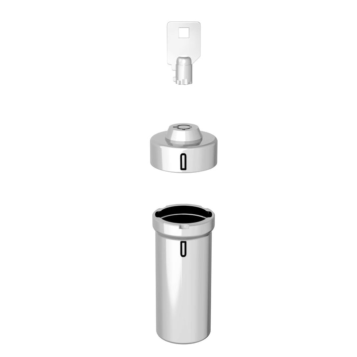 Ezy Dose Pill Box and Medicine, Vitamin Container, Safe for Money & Travel Items, Durable Canister, 2 Keys with Lock, Medium