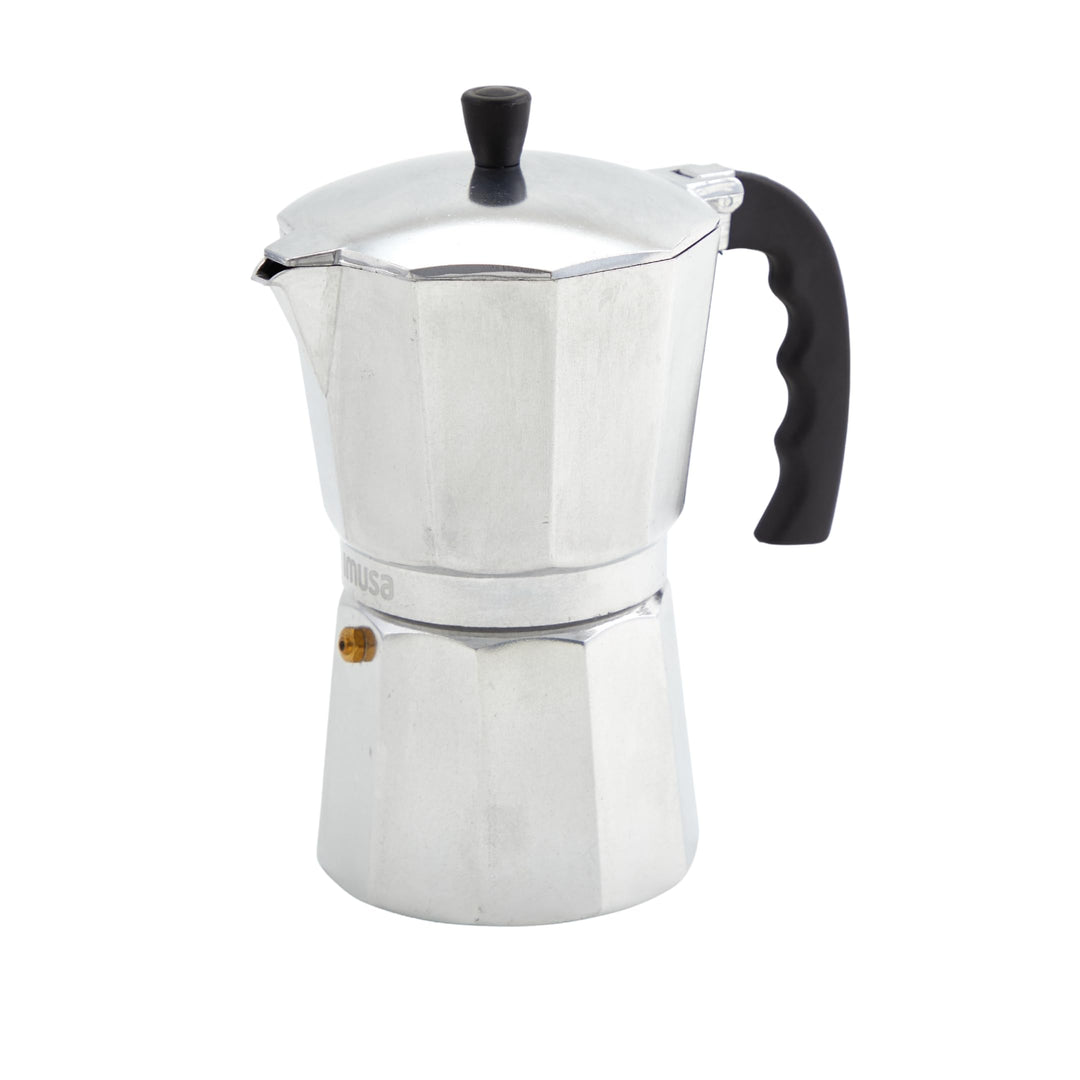 IMUSA USA B120-42V Aluminum Espresso Stovetop Coffeemaker 3-Cup, Silver (Pack of 1)