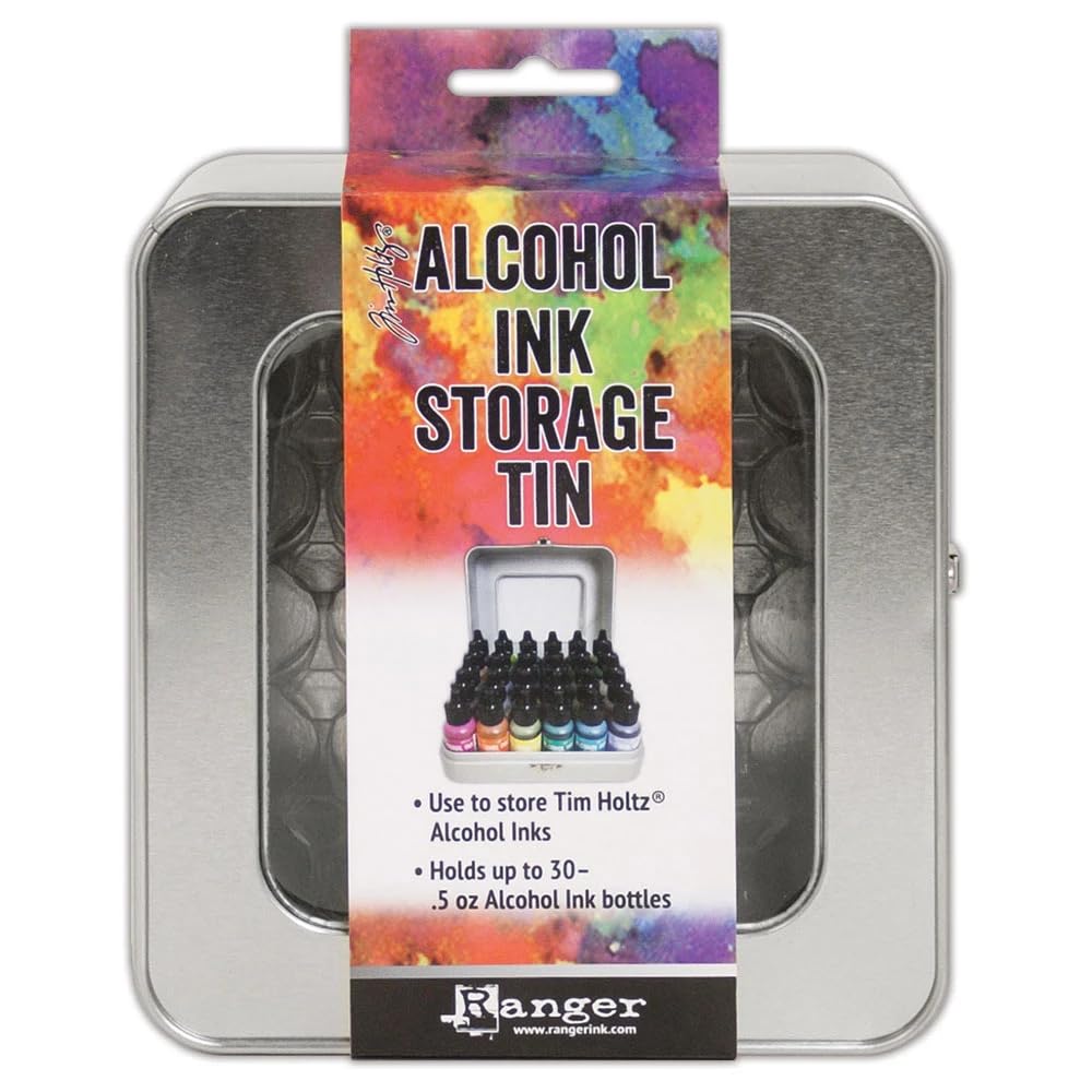 Tim Holtz Alcohol Ink Storage Tin 6.38 x 6 x 3.13