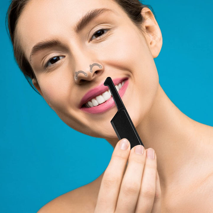 2 Sets Nose Up Lifter Nose Sharper Nose Lifting Shaping Clip Inserts Lifter Clip Nose Bridge Straightener Beauty Tool 3 Size No Pain