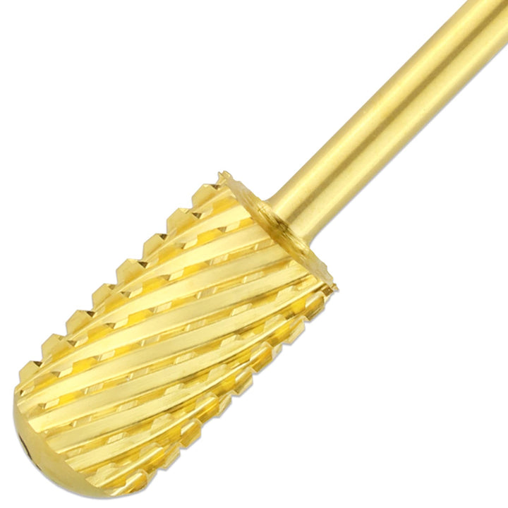 Pana Brand Professional GOLD XXC (Double Extra Coarse)Smooth Round Top Large Dome Top Barrel Carbide Bit 3/32 Shank Size