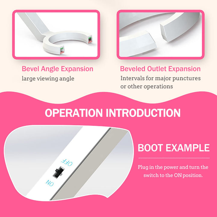 Vein Viewer, ZY725 Handheld Infrared Vein Finder Vein Locator, Vein Illumination Detector Instrument for Adult Children, 360 Degrees Adjustable, 12 Infrared LED Light, White(us)