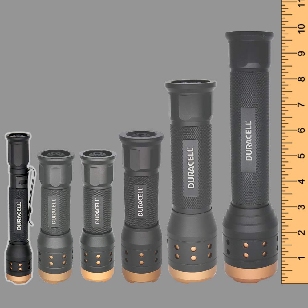 Duracell 550 Lumen Aluminum Focusing Flashlight for Everyday Use - Ultra-Light and Easy to Carry Design with 3 Modes and 3-AAA Batteries Included. Great for in-Door &amp; Out-Door Use
