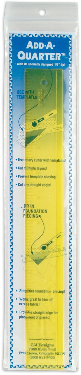 CM Designs 12 Ruler, Transparent Yellow