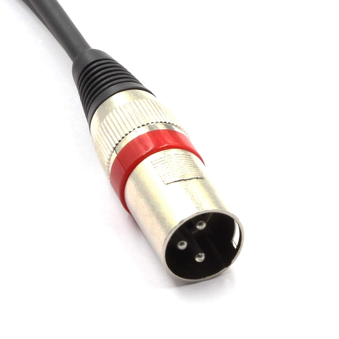 SiYear XLR Male to 2 x Phono RCA Plug Adapter Y Splitte