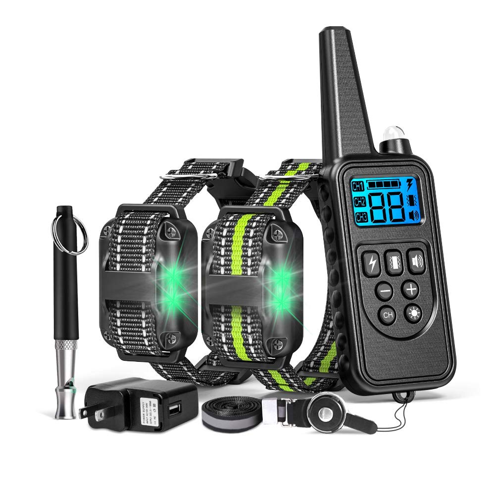 Dog Training Collar with Three Training Modes, Waterproof Training Collar, Long Range up to 2600Ft