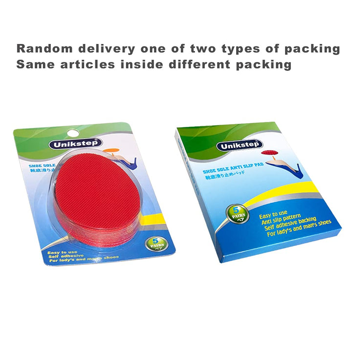 5 Pairs Shoe Sole Grip Pad Outer Sole Anti-Slip Sticker