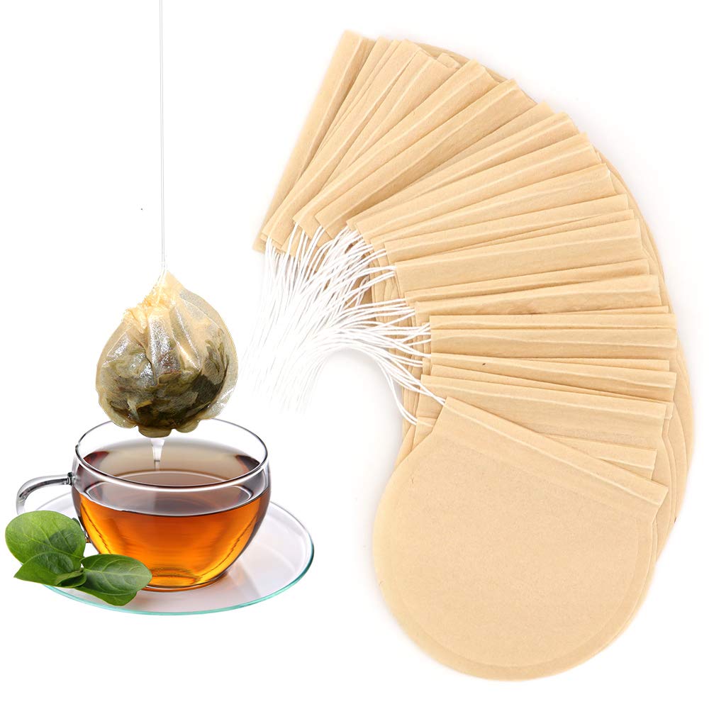 100Pcs Disposable Tea Filter Bags 2.65 x 2.95 Inches Na