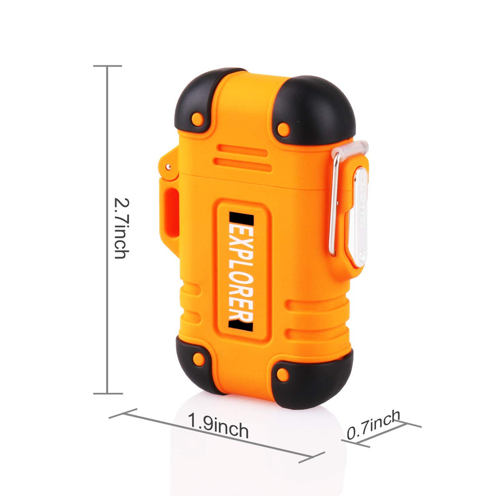 Green Vivid Waterproof Flameless Electric Lighter-Dual 