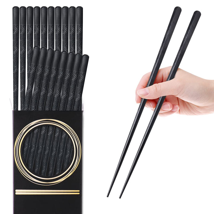 GLAMFIELDS 10-Pairs Fiberglass Chopsticks - sushi Reusa