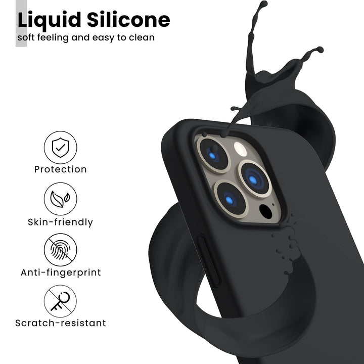 ORNARTO Shockproof Liquid Silicone Designed for iPhone 
