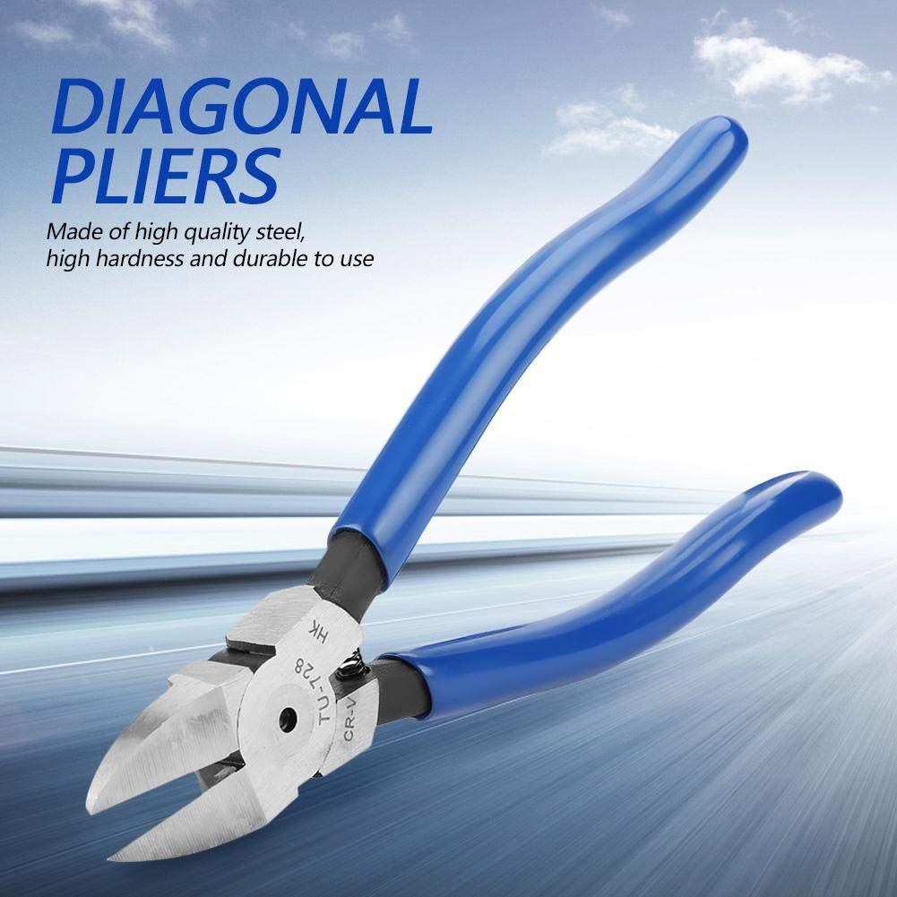 8inch Blue Diagonal Flush Wire Cutting Pliers Side Cutters Pliers Dikes Wire Cutters for Clean Cut and Cutting Needs (1)