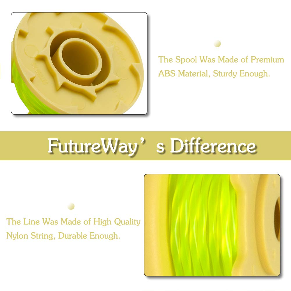 Future Way 6-Pack Weed Eater String Replacement for Ryo