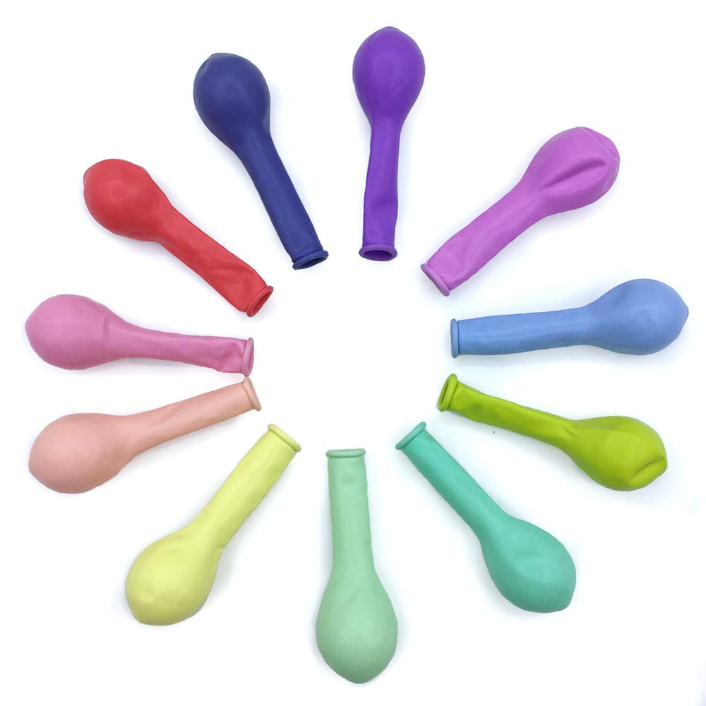 5 Inch Small Pastel Balloons Macaron Assorted Candy Colored Balloons for Rainbow Arch Birthday Baby Shower Party Decor Supplies Helium Balloon Garland Tower - 200pcs