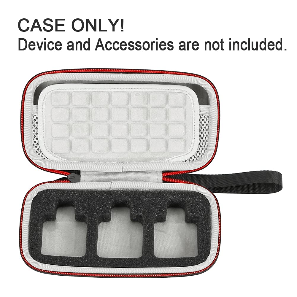 Hard Travel Carrying Case for RODE GO II/GO 2 Dual Channel Compact Digital Microphone System-Black(Gray Lining)