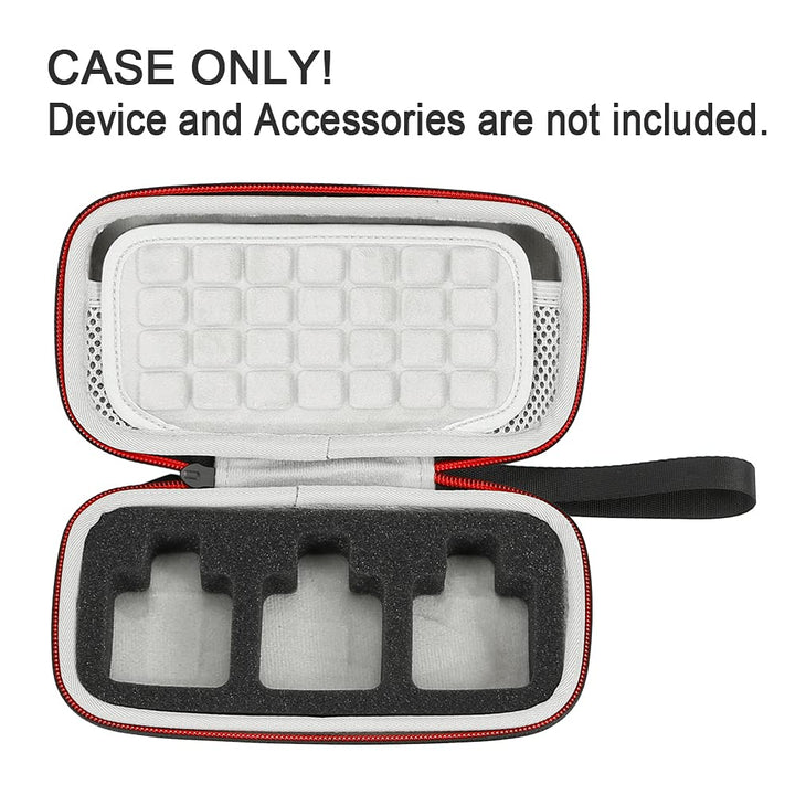 Hard Travel Carrying Case for RODE GO II/GO 2 Dual Channel Compact Digital Microphone System-Black(Gray Lining)