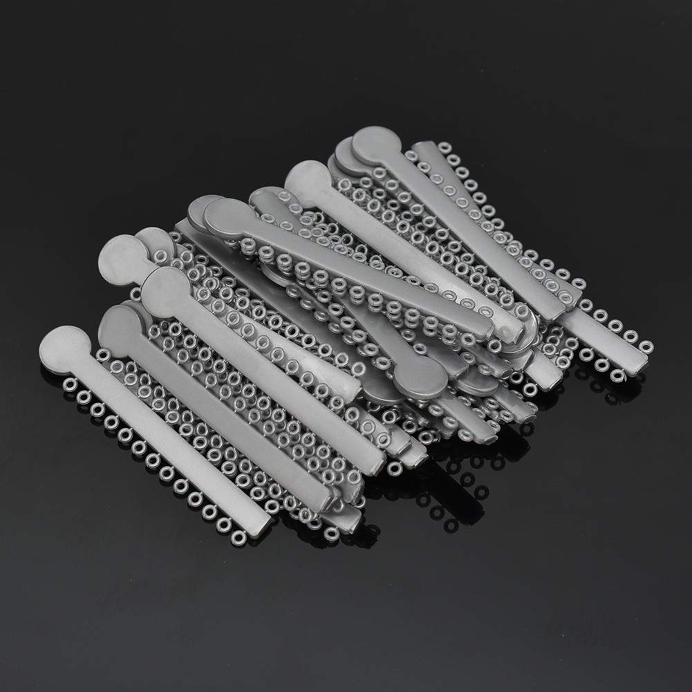 Dental Orthodontics Elastic Rubber Bands Ligature Ties Orthodontic Treatment Dental Supply (Gray)