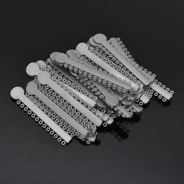 Dental Orthodontics Elastic Rubber Bands Ligature Ties Orthodontic Treatment Dental Supply (Gray)