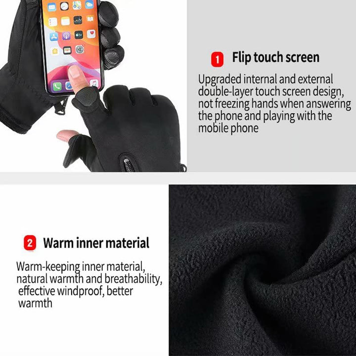 Cold Weather Gloves,Winter Gloves to Keep Warm,Running,Cycling,Driving,Hiking,Fishing,Windproof,Non-Slip,Finger Touch Screen,Warm Men and Women Gifts(XL)
