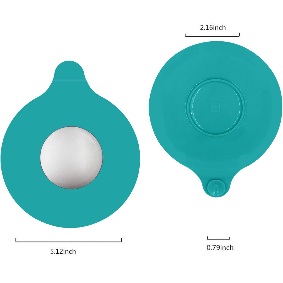 Bathtub Drain Stopper Silicone Recyclable Rubber Drain Plug Bath Tub Drain Cover Bathtub Plug Universal Use for Sinks, Bathroom, Kitchen, Laundry, Floor Drains,Lake Blue
