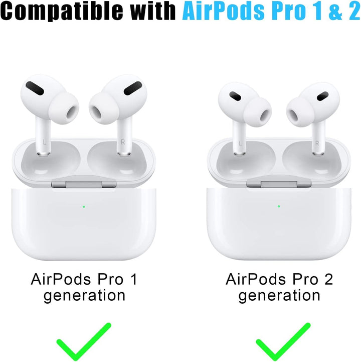 [3 Pairs] Replacement Ear Tips for Airpods Pro and Airpods Pro 2nd Generation, Silicone Earbuds with Noise Reduction Hole, with Portable Storage Box and Fit in The Charging Case (S/M/L)
