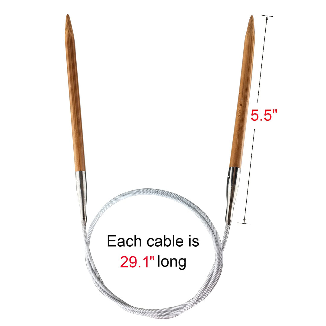 Weabetfu Bamboo Circular Knitting Needle,40-inch Length
