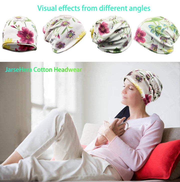 Womens Slouchy Beanie Cotton Chemo Caps Cancer Headwear Hats Turban