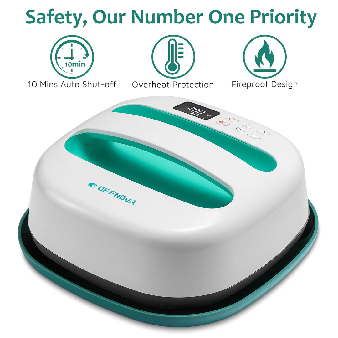 Heat Press Machine for T-Shirts, Portable 9x9 Iron-on Press for HTV Vinyl and Heat Transfer Sublimation for Tote Bags, Hat, DIY Projects