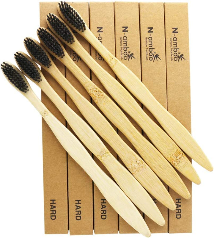 N-amboo Hard Toothbrush Bamboo Toothbrush for Adult Man
