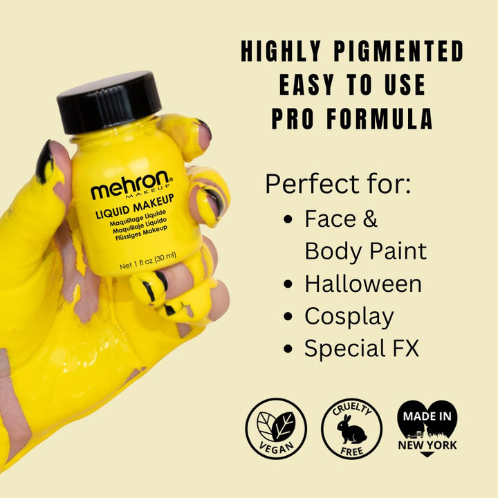 Liquid Face Paints - Yellow Y (1 oz)