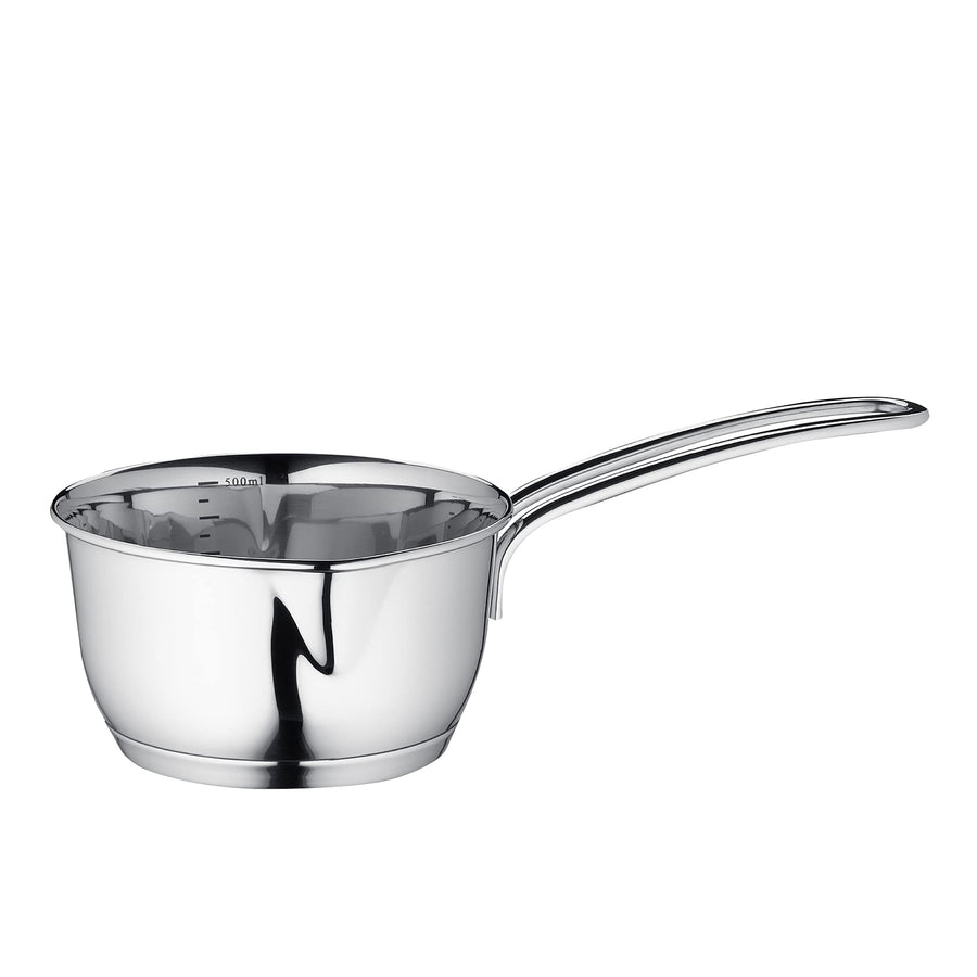 Stainless Steel Saucepan with Clad Bottom, 8-Ounce,Silver
