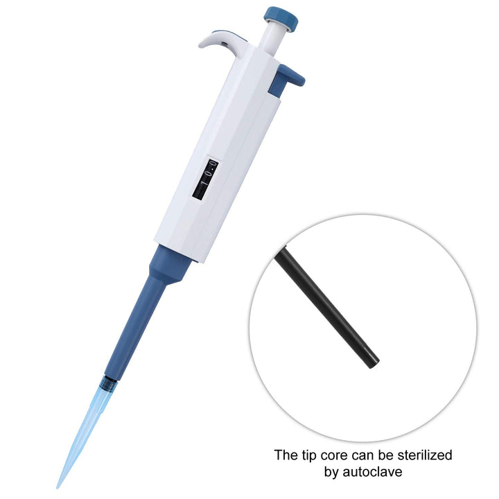 Adjustable Micropipette 0.5ul-10ul, Single Lab Pipette 