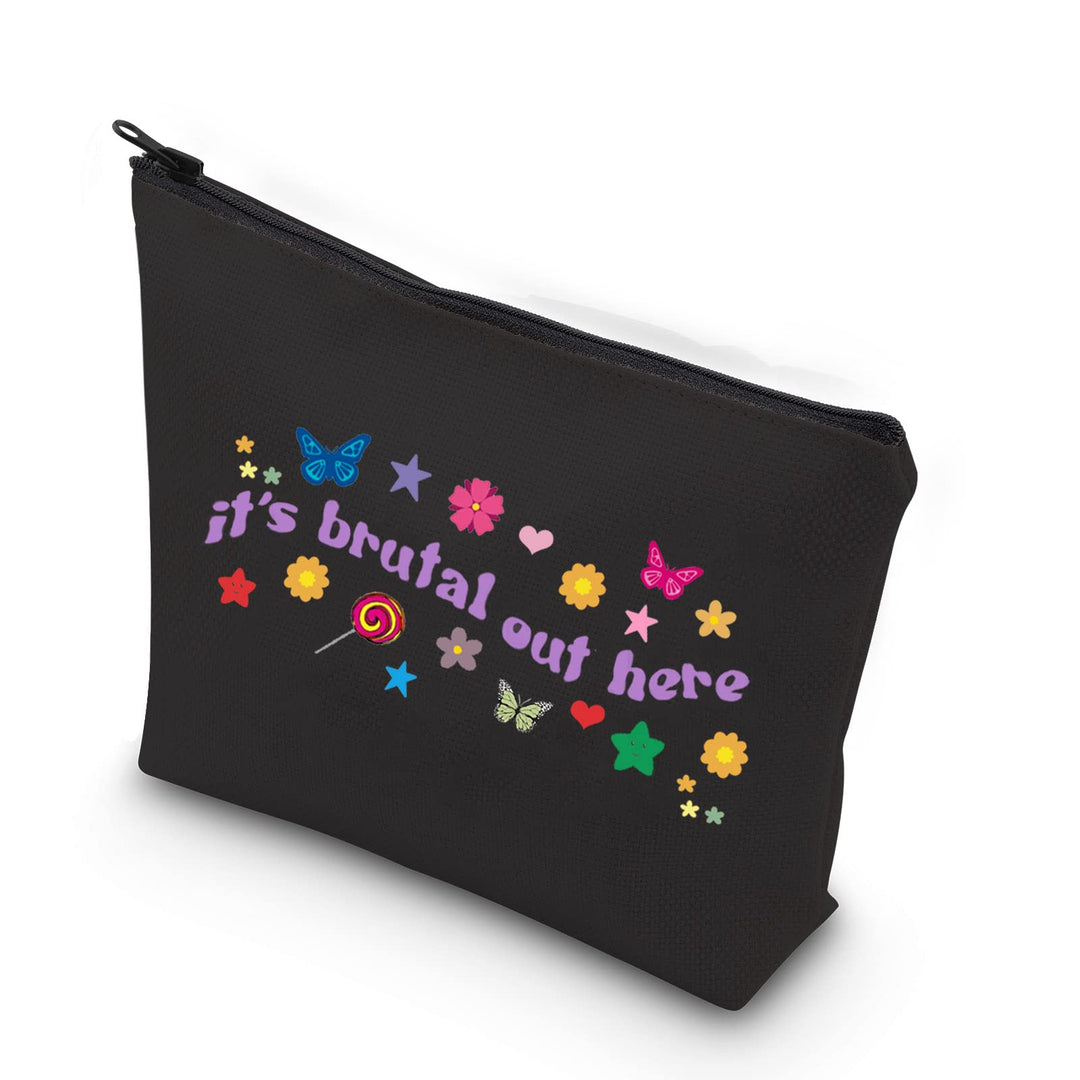 XYANFA Singer Makeup Bag Fans Gift singer Cosmetic Bag for Girls Music Lover Gift (brutal out here)