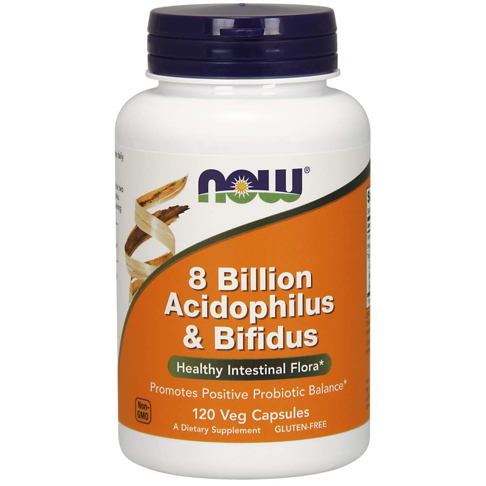 Supplements, 8 Billion Acidophilus &amp; Bifidus, Dairy, Soy and Gluten Free, Strain Verified, 120 Veg Capsules