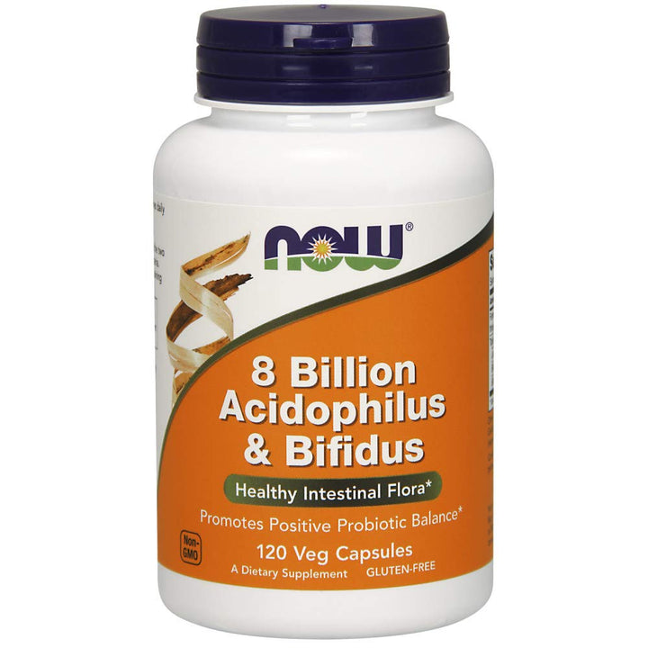 Supplements, 8 Billion Acidophilus &amp; Bifidus, Dairy, Soy and Gluten Free, Strain Verified, 120 Veg Capsules