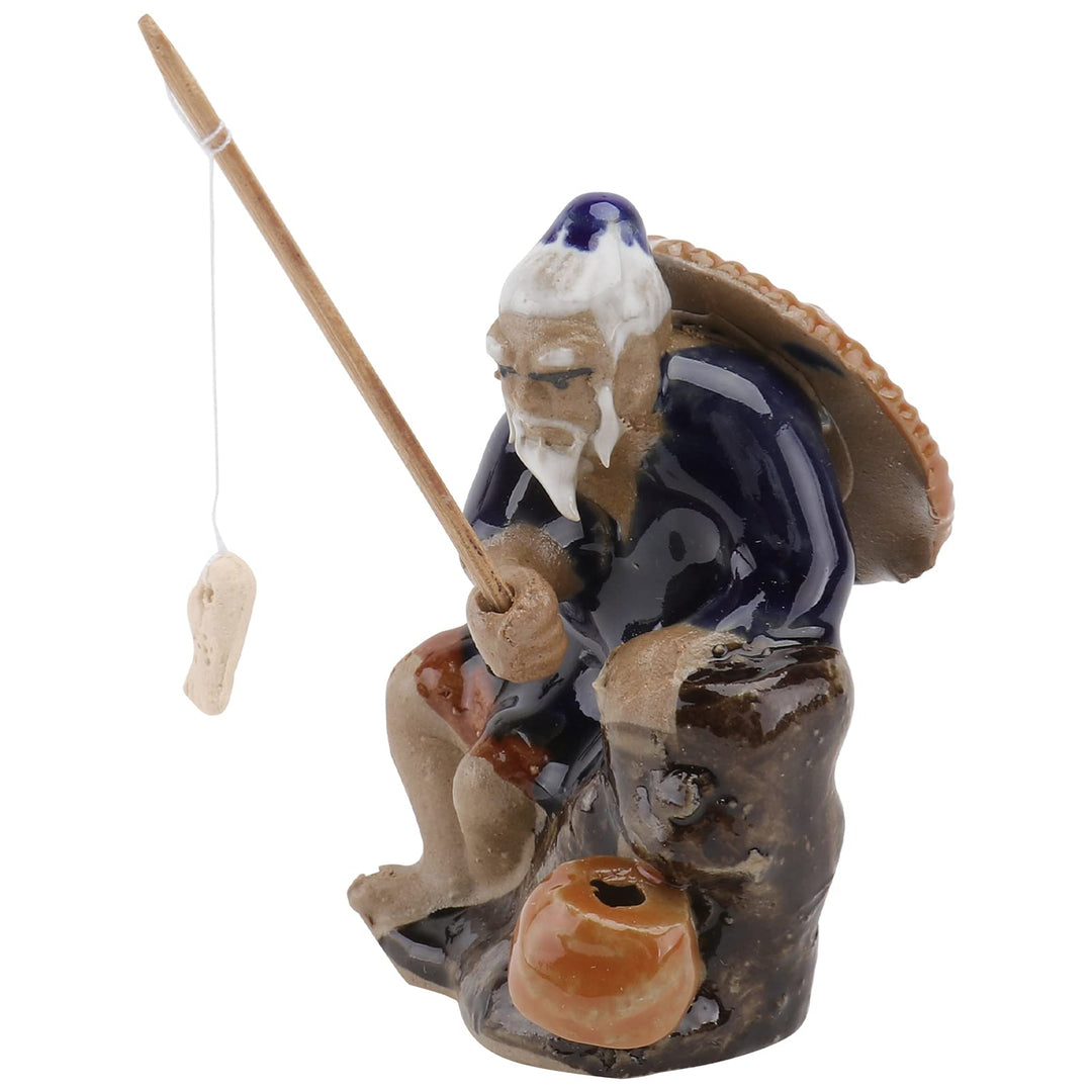 Cabilock Mini Fisherman Figurines Ceramics Chinese Mudm