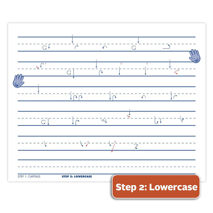 See and Feel Learn to Letter w/Guidelines, 40 Sheets Per Book, PK-1, 10 x 8, White