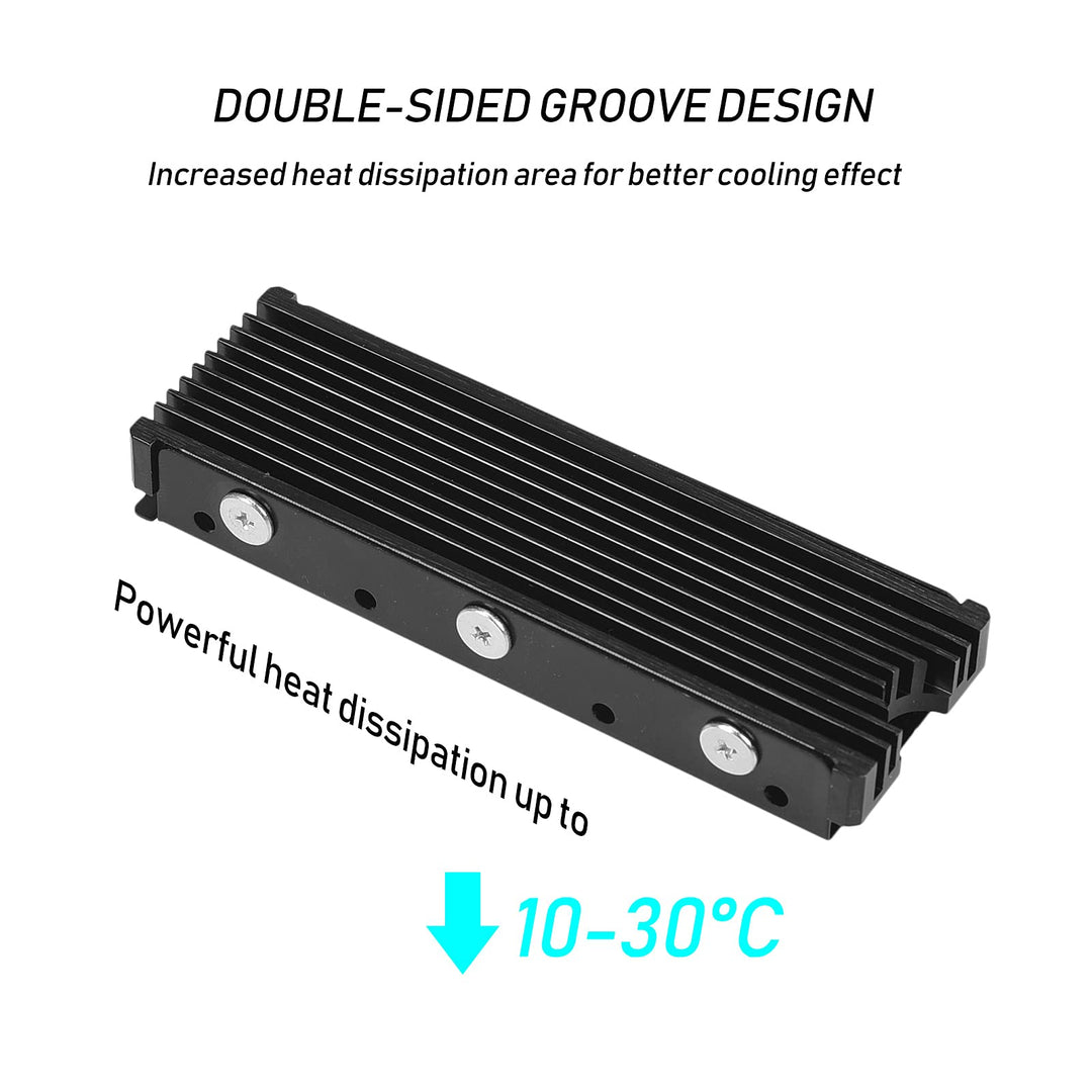 M.2 PS5 SSD NVMe Heatsink for Samsung 990 980 Pro 970 E