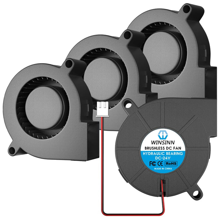 WINSINN 50mm 5015 Blower Fan 24V, 3D Printer 24 Volt Fa