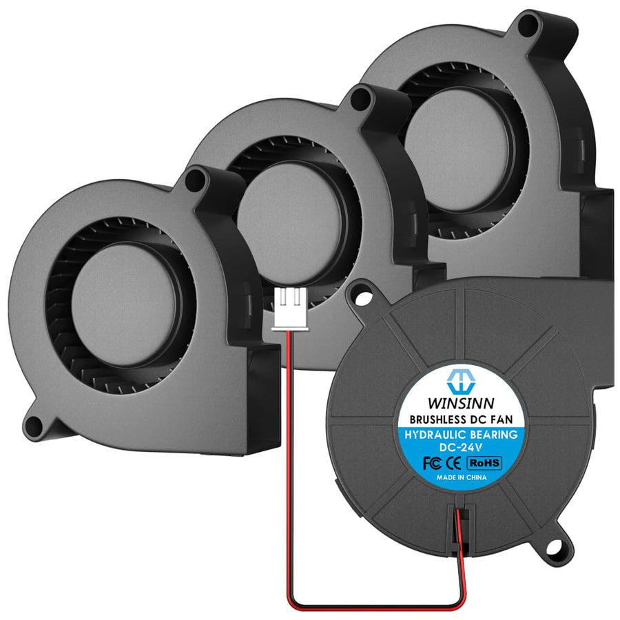 WINSINN 50mm 5015 Blower Fan 24V, 3D Printer 24 Volt Fa